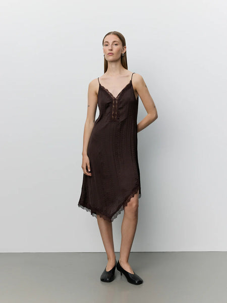 Winona Asymmetric Slip Dress