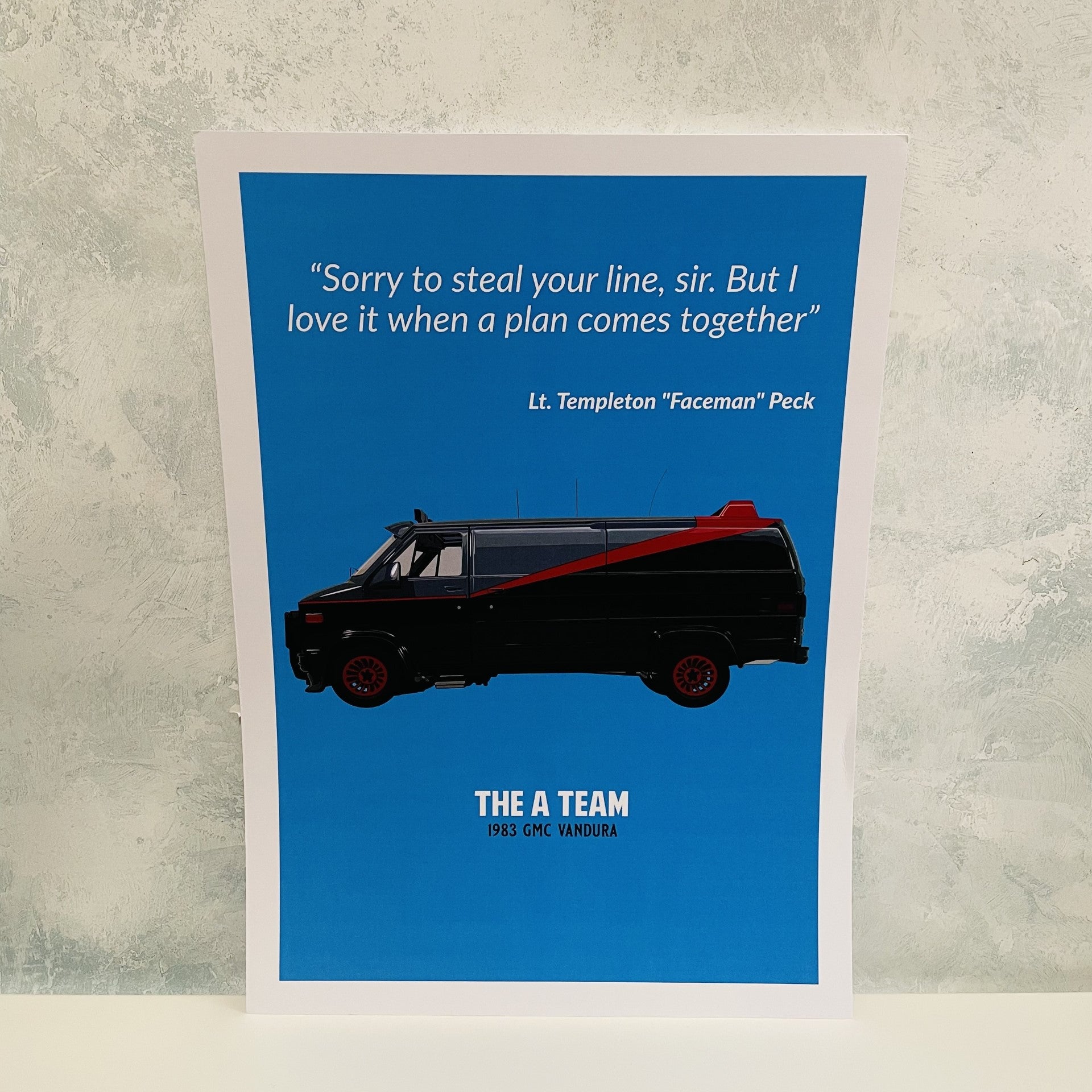 The A Team Car A3 Print