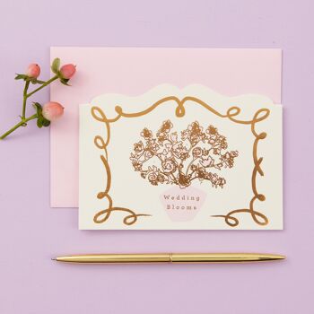 Wedding Blooms Floral Card