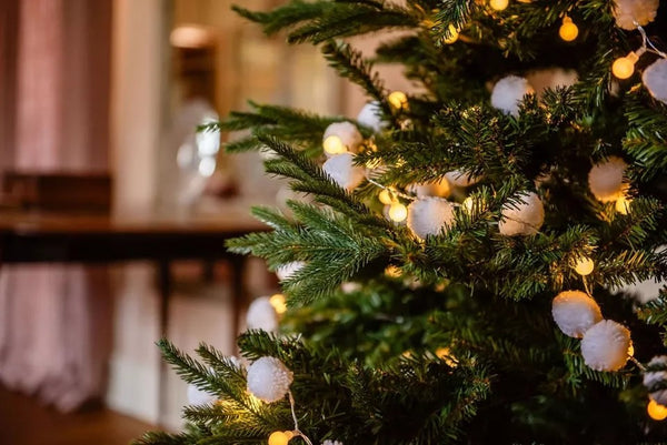 White Light Pom Pom Garland