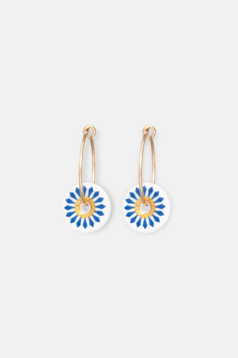 White Riley Earrings