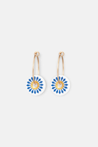 White Riley Earrings