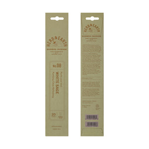 White Sage Herb & Earth Bamboo Incense