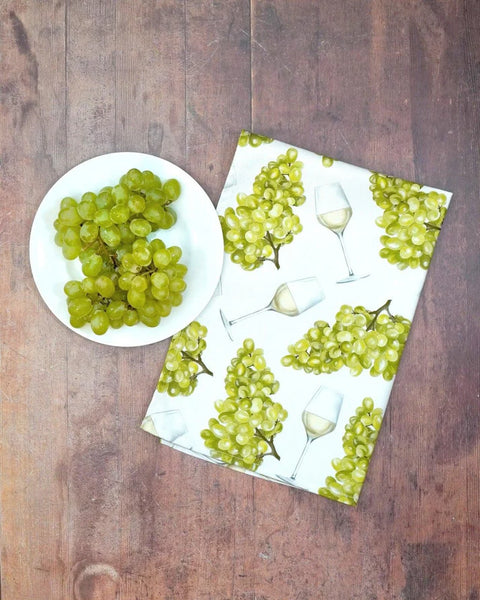 Corinne Alexander White Wine tea towel