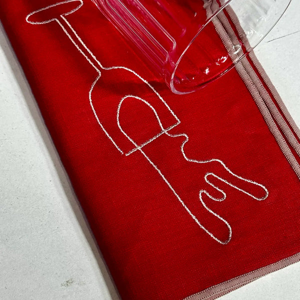 Wine Linen Blend Napkins