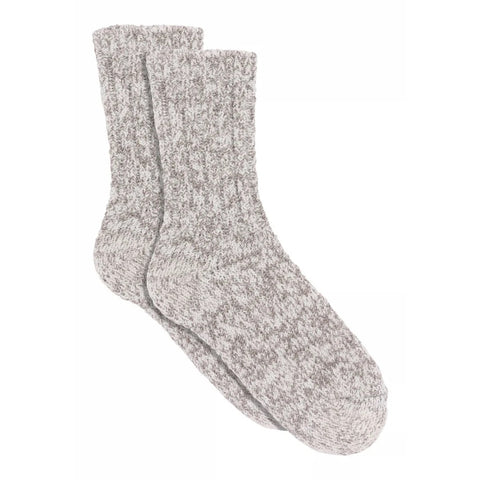 Wool Rag Light Brown Melange Socks
