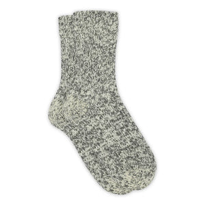 Wool Rag Grey Melange Socks