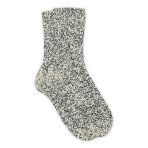 Wool Rag Grey Melange Socks