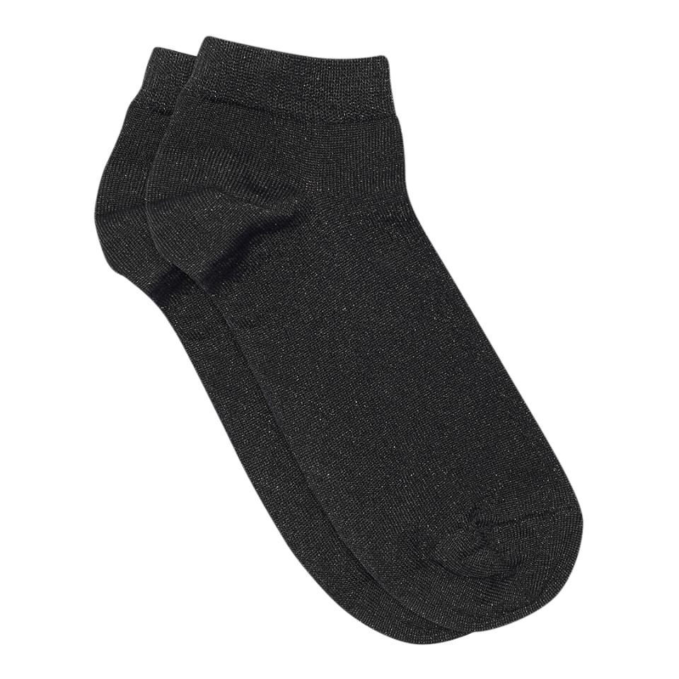 mpDenmark Zoe black glitter sneaker sock
