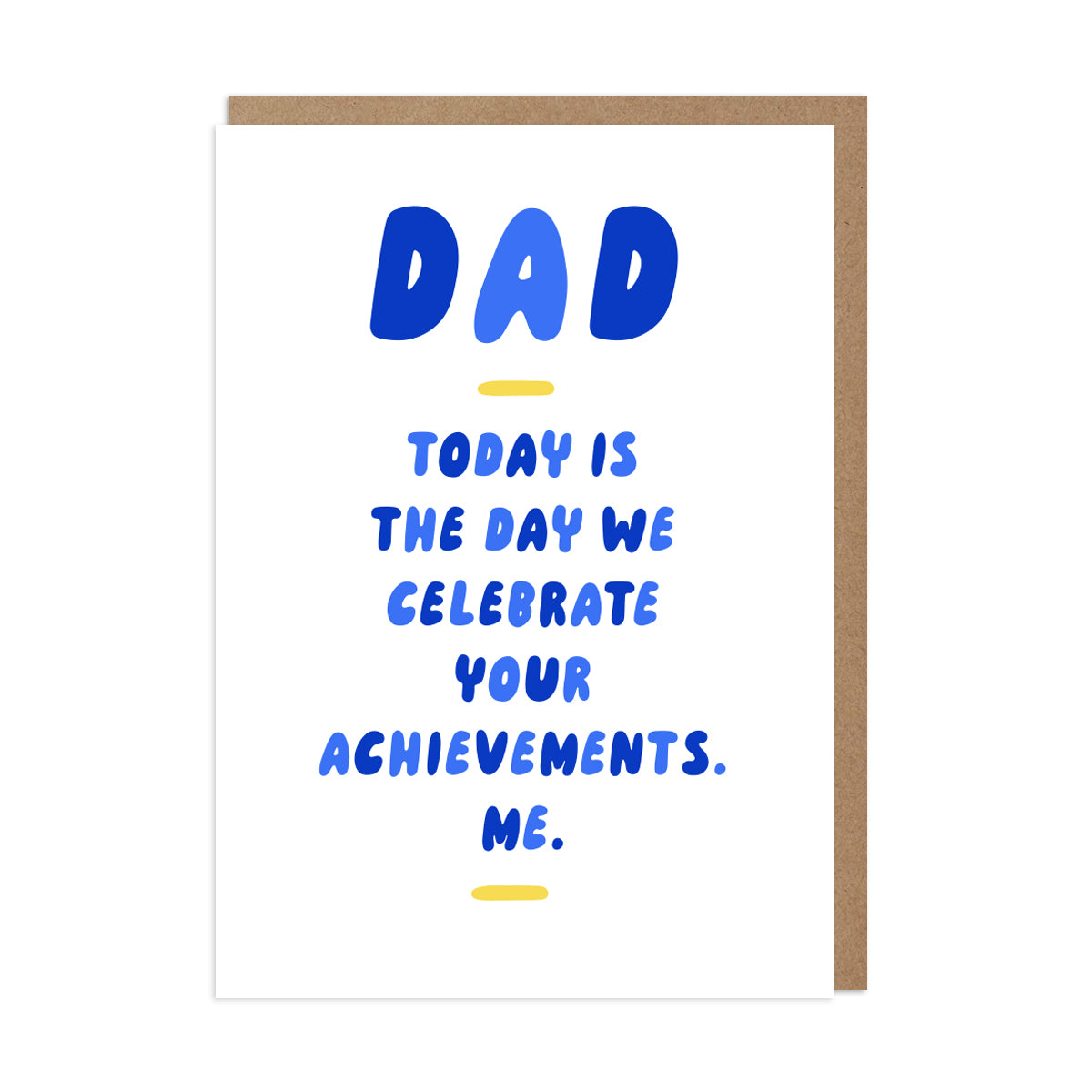 Dad Achievements Card