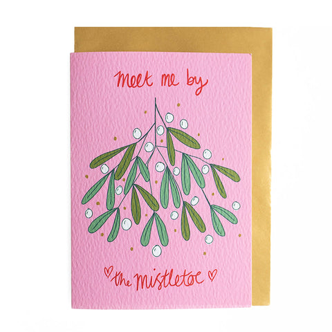 Laura Barnes meet me by the mistletoe Christmas card