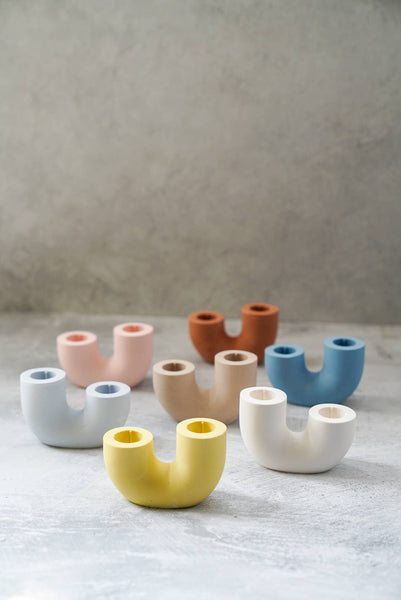 U Shape Candle Holder