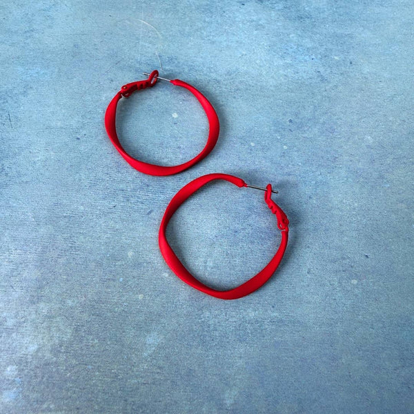 Twisty Hoops - Various Colours