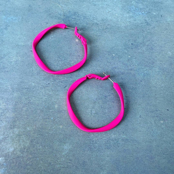Twisty Hoops - Various Colours