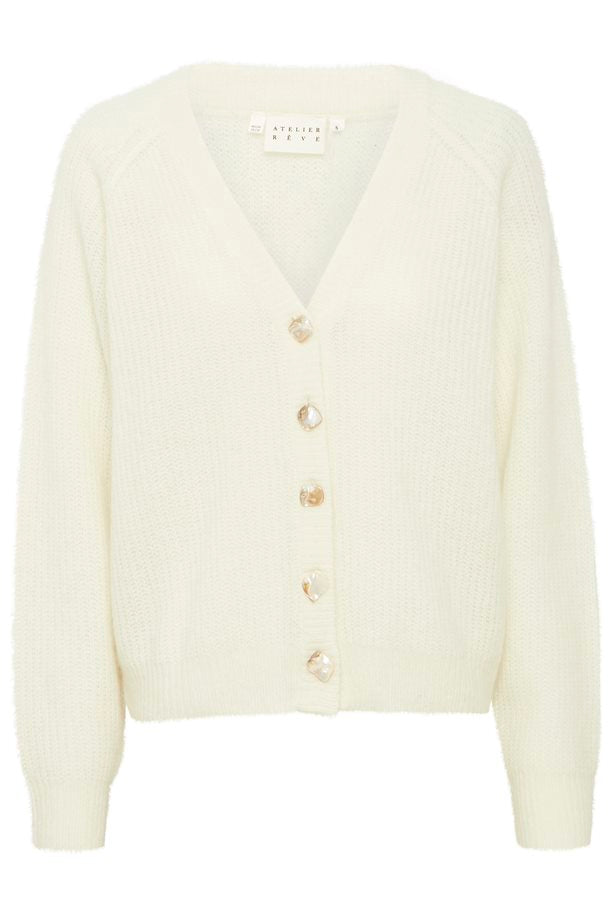 Atelier Reve Melia Cream Cardigan