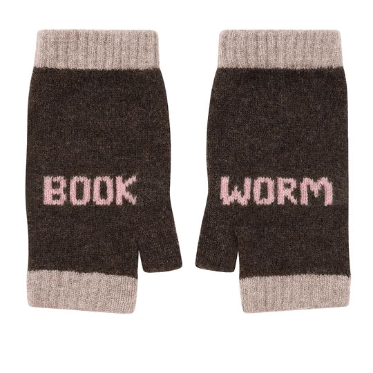 Book Worm Mittens in Cocoa & Calamine