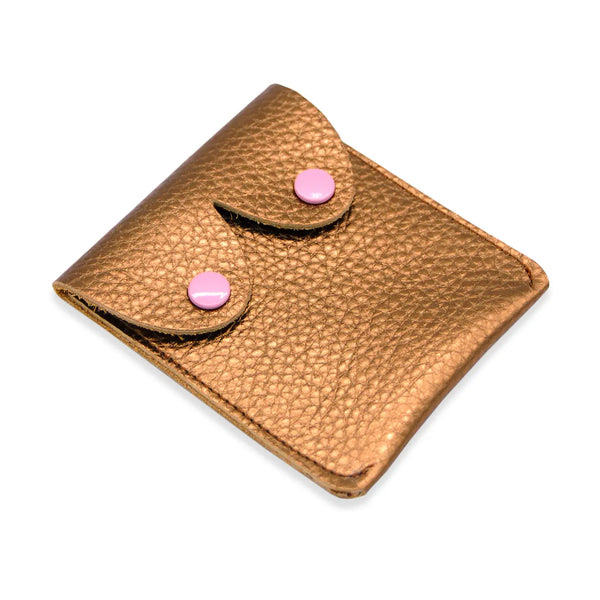 Bronze Leather Boob Purse