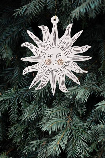 Sunface Papercut Decoration with Postcard and Envelope