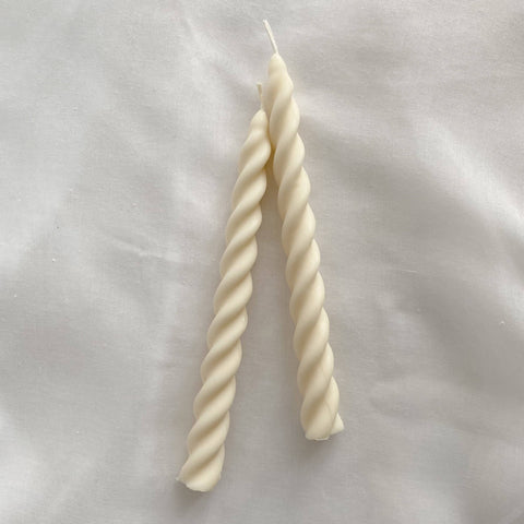 Vanilla twirl candles Soie London