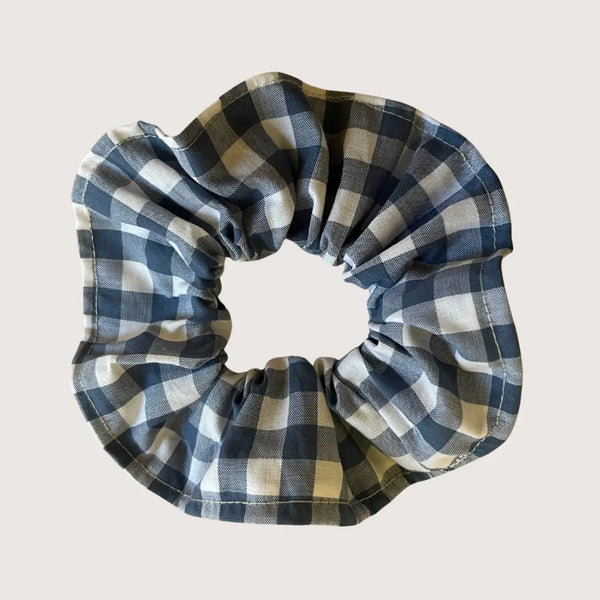 Gingham Cotton Scrunchie