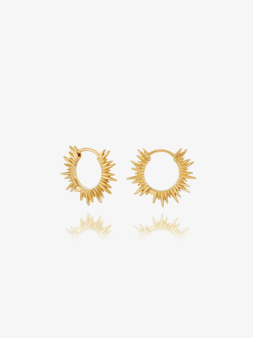 Electric Goddess Gold Mini Huggie Hoop Earrings