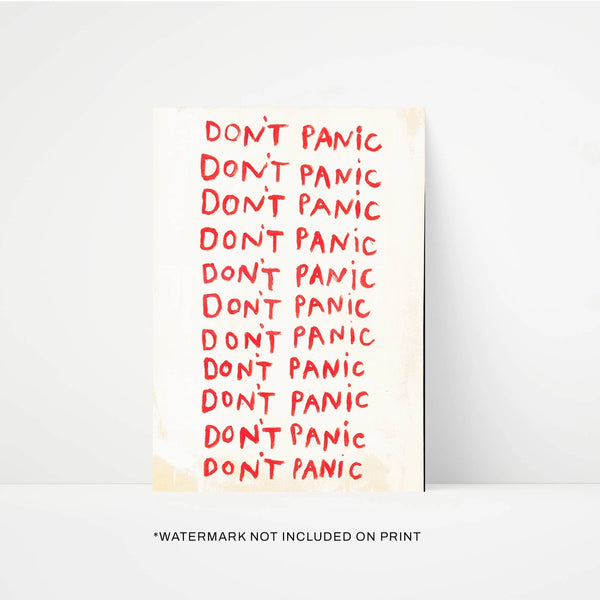 Don't Panic A3 Print