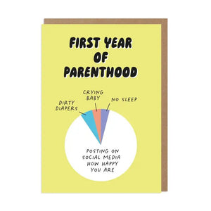 First Year of Parenthood New Baby Card