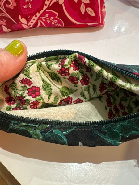 Small Green Silk Pouch