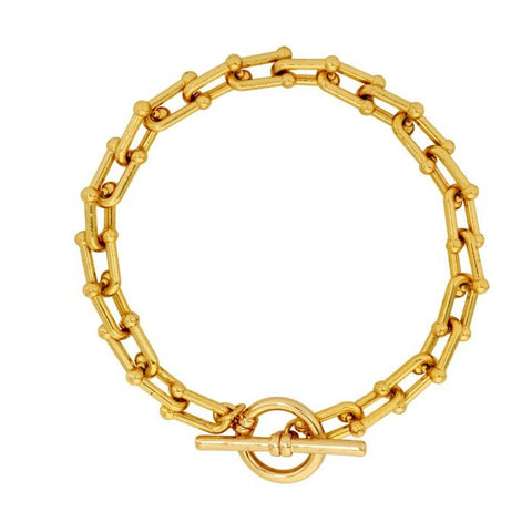 London T-bar Gold Bracelet