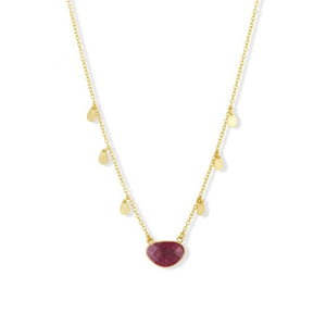 Berry Agate Summer Necklace
