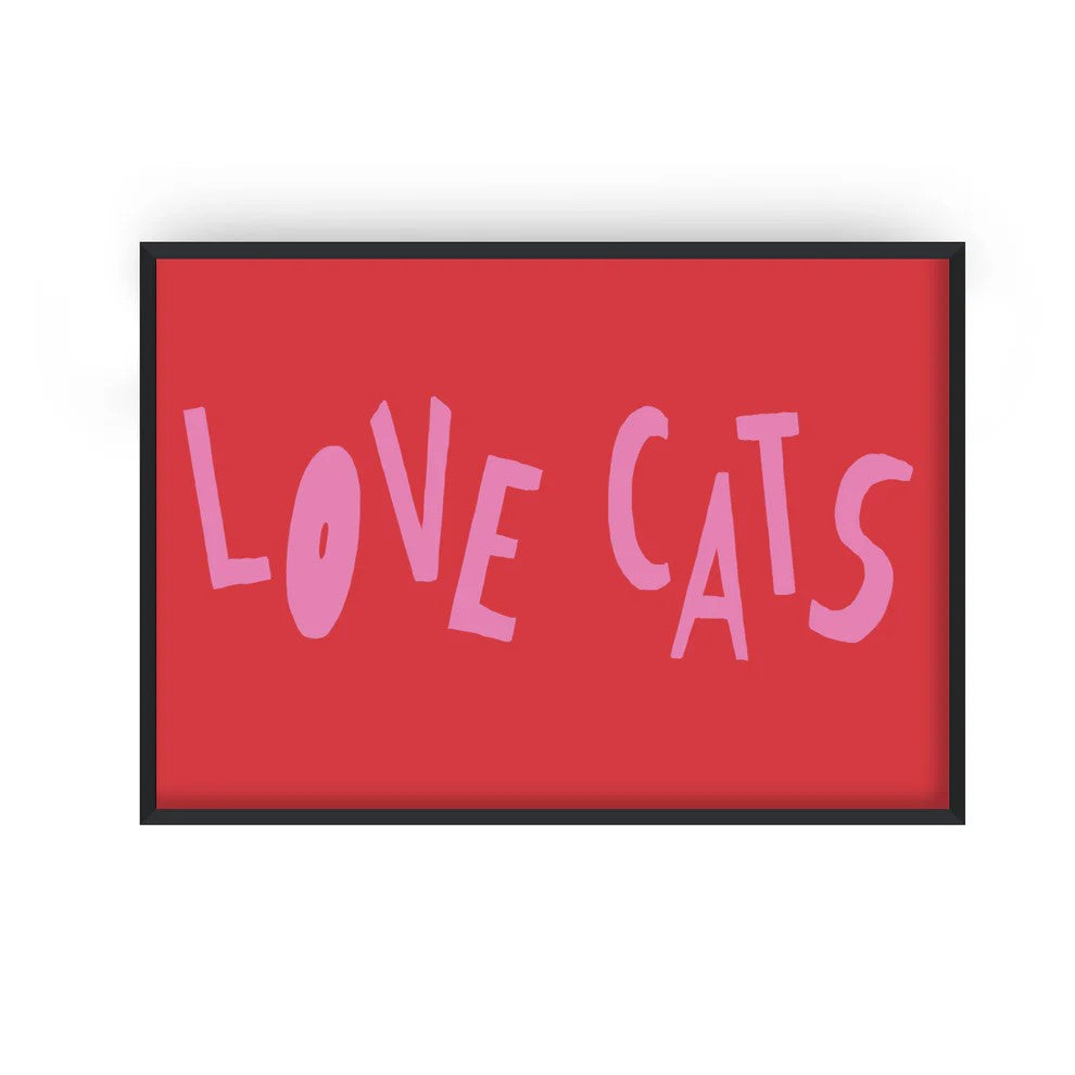 Love Cats A3 Print