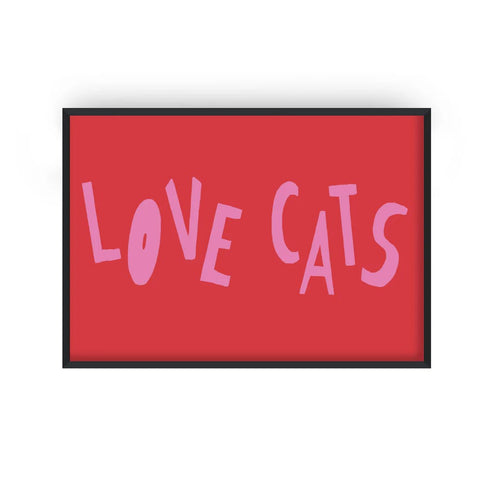 Love Cats A3 Print