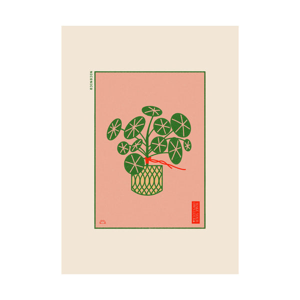 Niconico Lucky Penny Plant A4 print