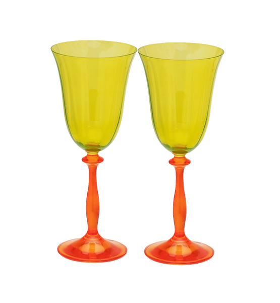 Poppy Optic Wine Glass Set of 2