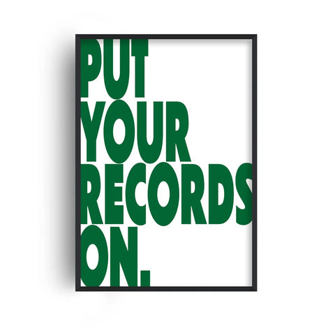 Put Your Records On A3 Print