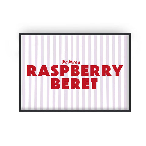 Raspberry Beret A3 Print