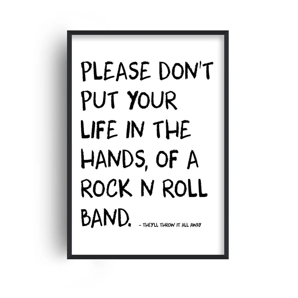 Rock n Roll Band A3 Print