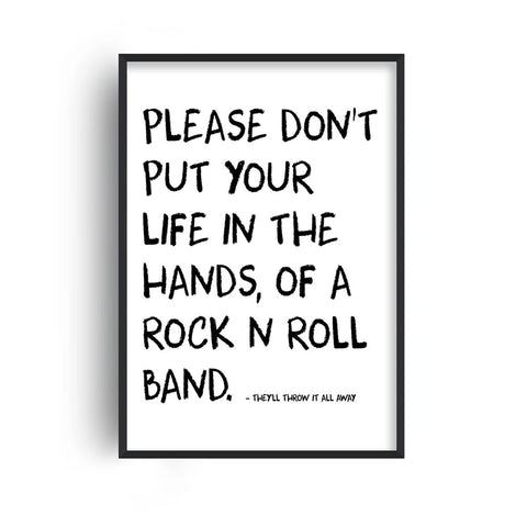Rock n Roll Band A3 Print