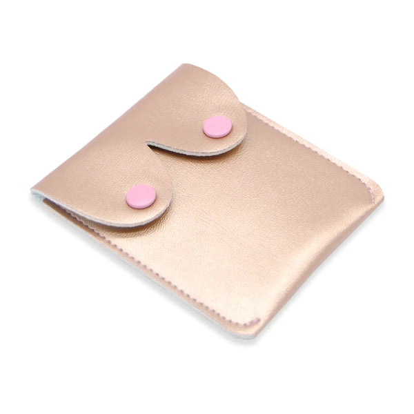 Gold Leather Boobies Pouch