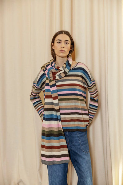 Multi Stripe Scarf