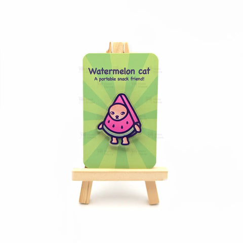Watermelon Cat Pin