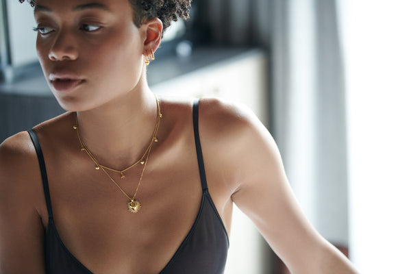 Untamed Deco Hearts Necklace