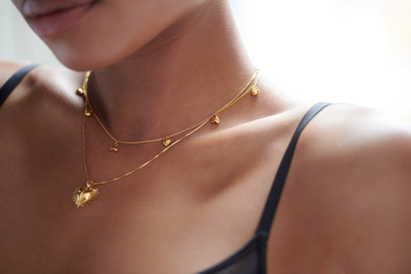 Untamed Deco Hearts Necklace