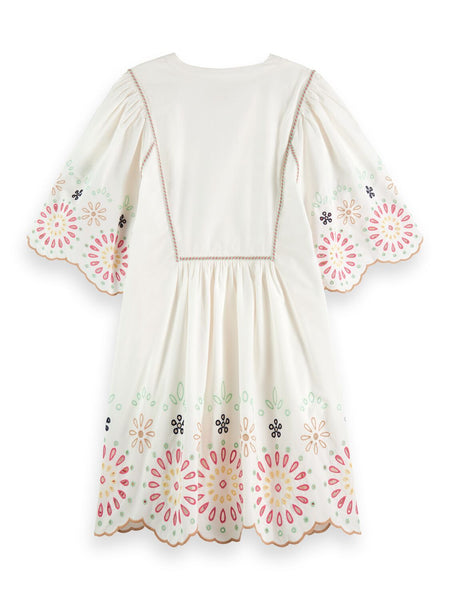 White Broderie Mini Dress