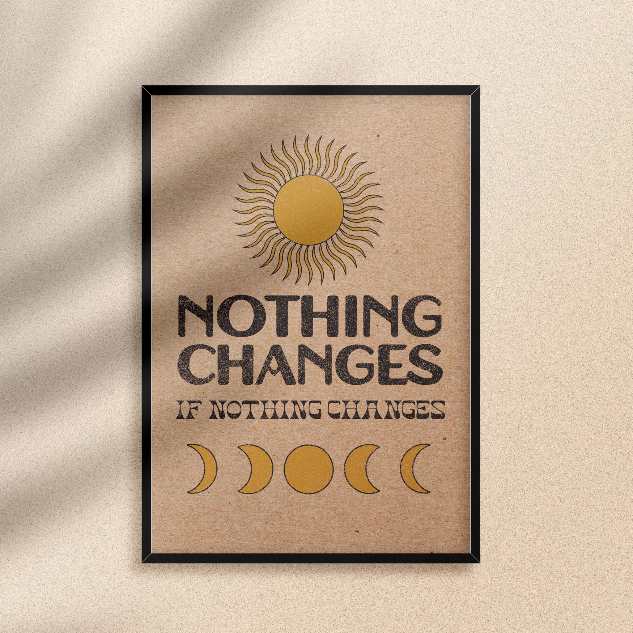 Nothing Changes A3 Print