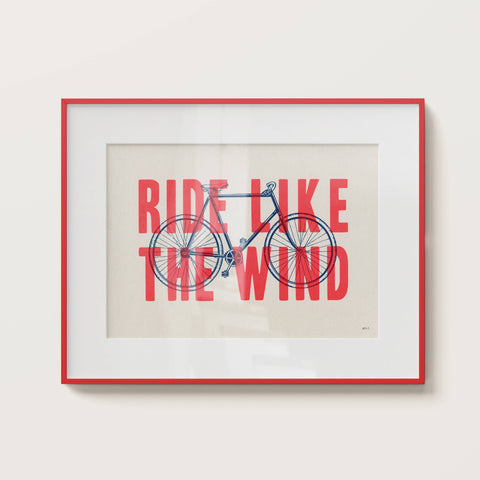 Ride Like The Wind A4 Print