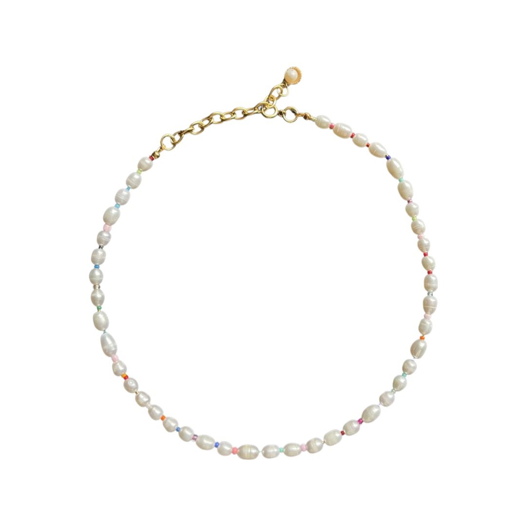 Ariel Sandy Pearl Necklace