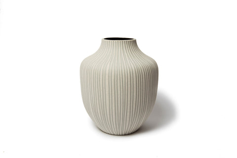Kyoto White Stonestripe Vase