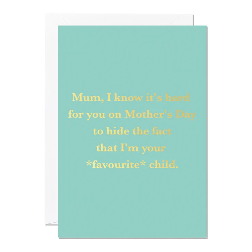 Favourite Child Mother’s Day Card