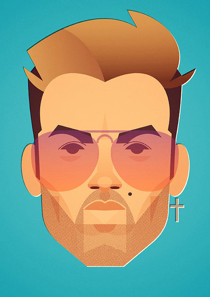 Stanley Chow print of George Michael